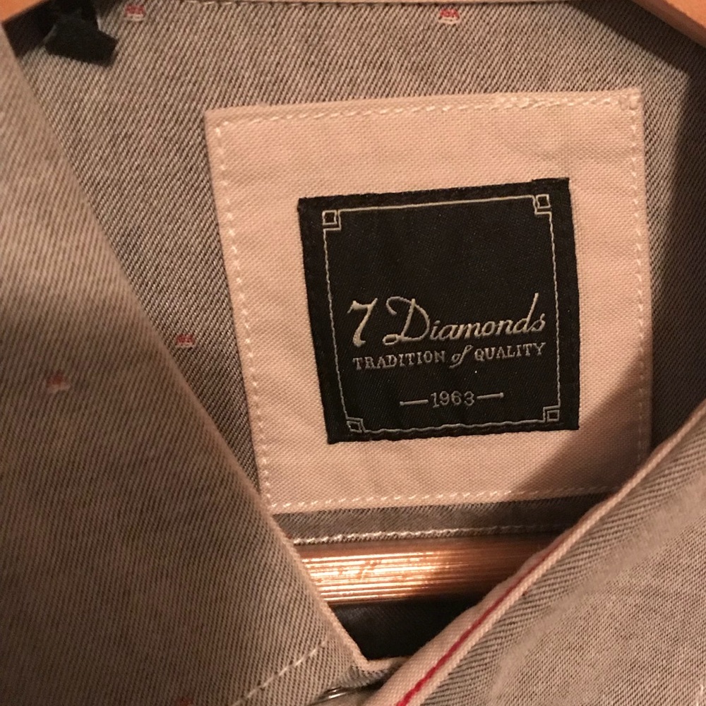 Gray slim fit button down - Picture 3 of 3
